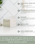 BUY 1 GET 2ND HALF OFF + free gift Thru 6/9!! CLEER SKIN CLOTH™ 30 pc - Original with Refillable Container